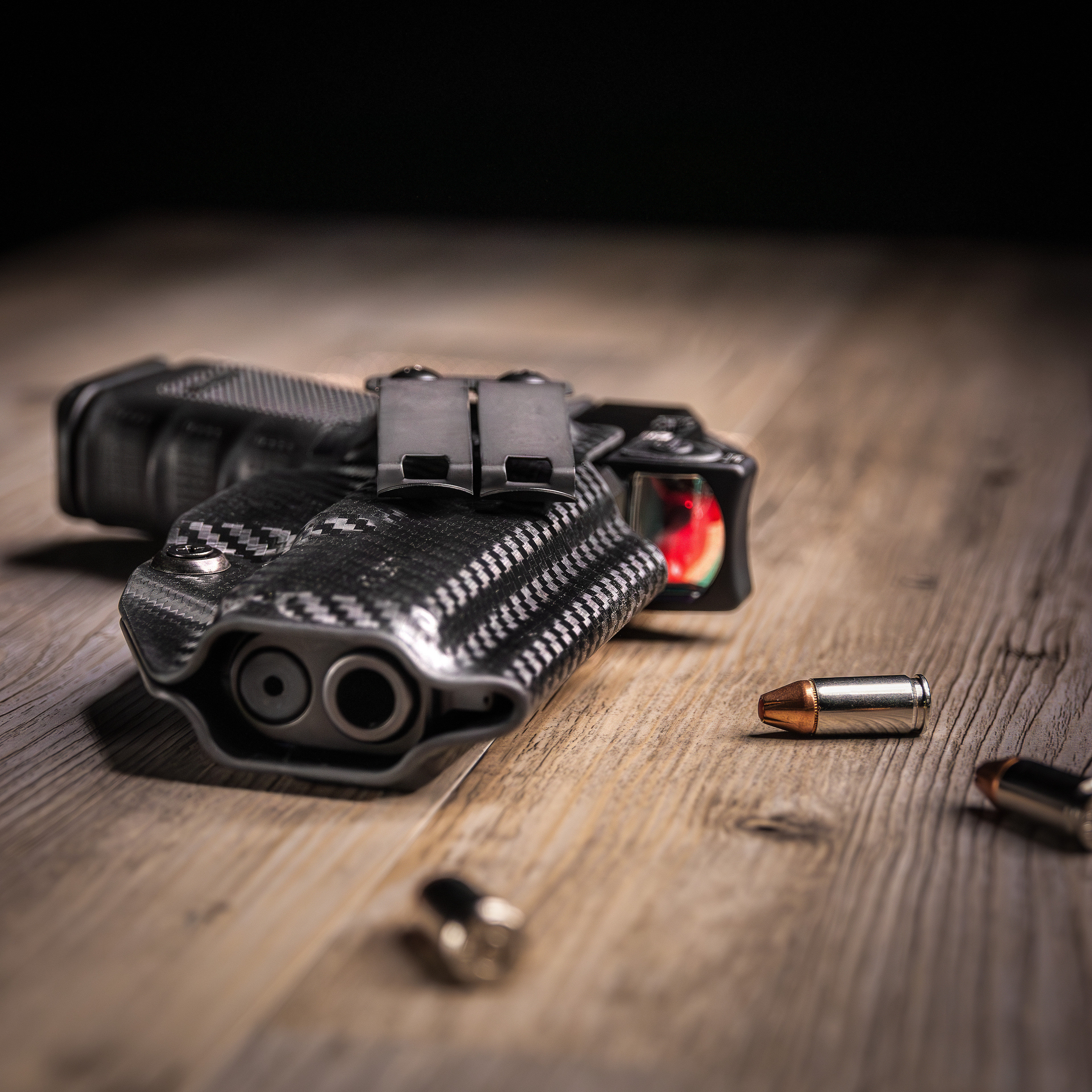 Optic Ready Glock 19 Inside The Waistband (IWB) Tulster Profile+ Holster For Concealed Carry in Black Kydex - Image 4