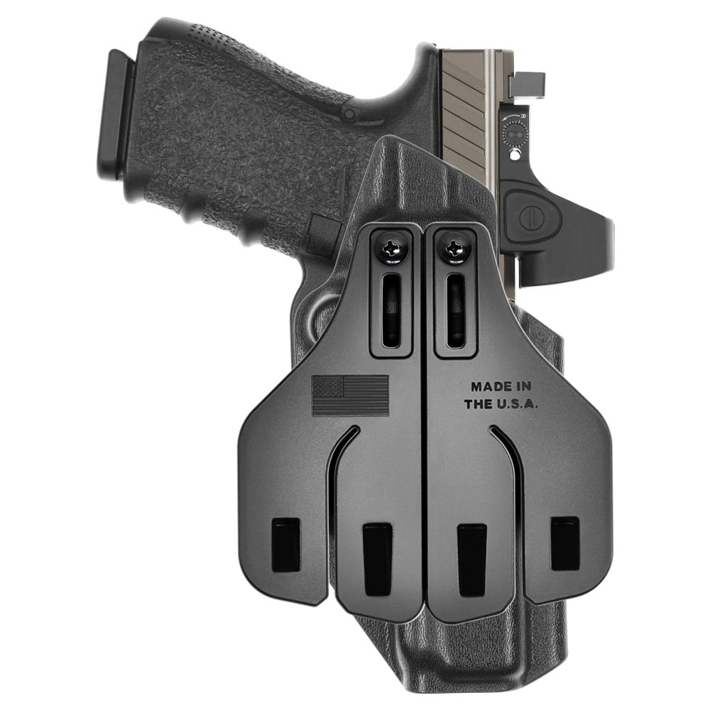 Range+ OWB Paddle Holster in Left Hand for: Glock 17/22/31/47/49 - Tulster - Image 2