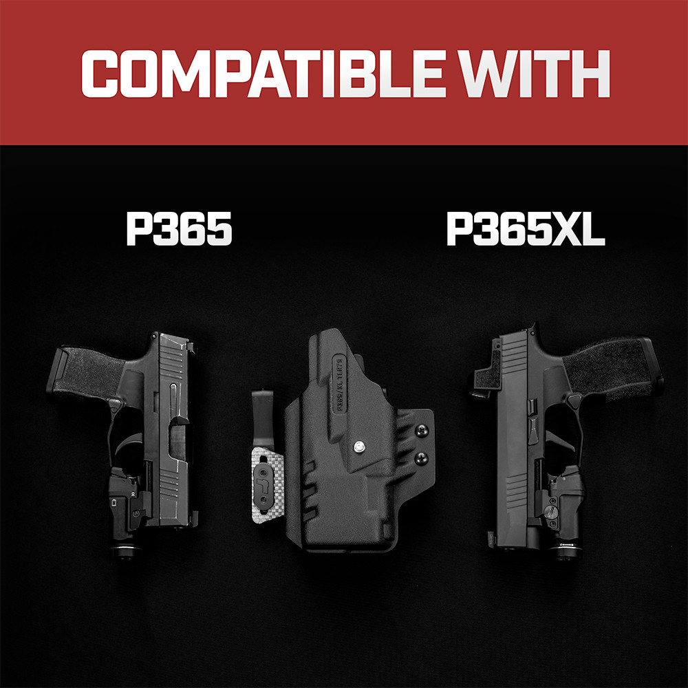 ARC IWB Light-Bearing Holster in Left Hand for: Sig Sauer P365XL Streamlight TLR-7 Sub/TLR-7X Sub/TLR-7 Sub HLX - Tulster - Image 2