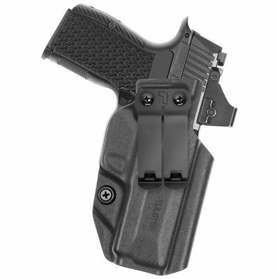Front view of Tulster Profile+ IWB holster for Sig Sauer P365 LUXE, right-hand draw