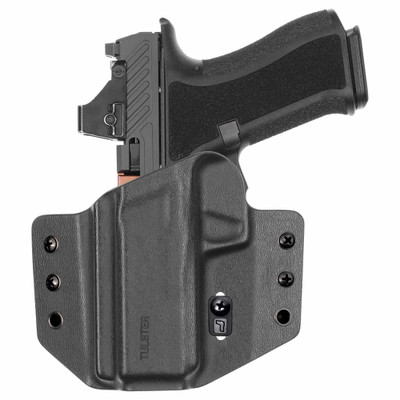 Front view of Tulster Contour OWB holster for Shadow Systems CR920XL, left-hand draw.