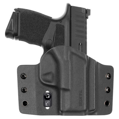 Tulster Contour OWB holster for Springfield Hellcat Micro, right-hand draw, front view Tulster Contour OWB holster for Springfield Hellcat Micro, right-hand draw, front view