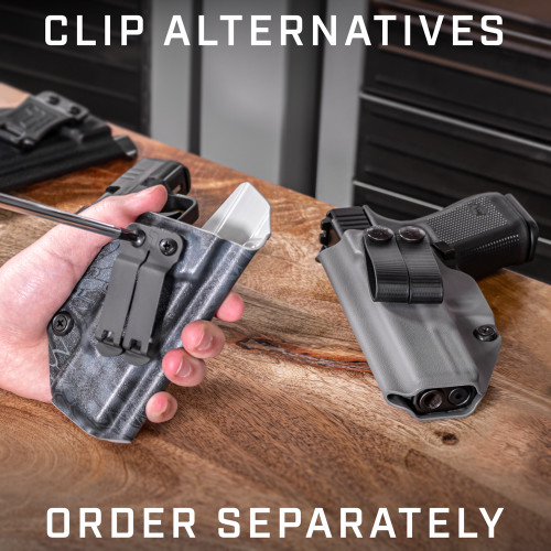 Magazine Carrier 1.5" Belt Clips Details about   Left Draw Hand IWB Kydex S&W Shield Holster 