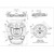 BLADE-TECH Tek-Mount Mini - Kit (Insert Disk and Receiver) Tulster