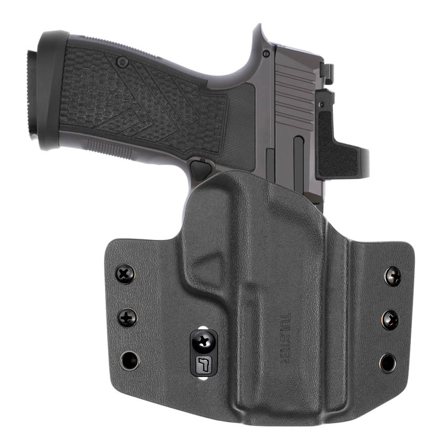 New Handmade Leather Right Hand IWB OWB Holster Sig Sauer P365xl Red & Black
