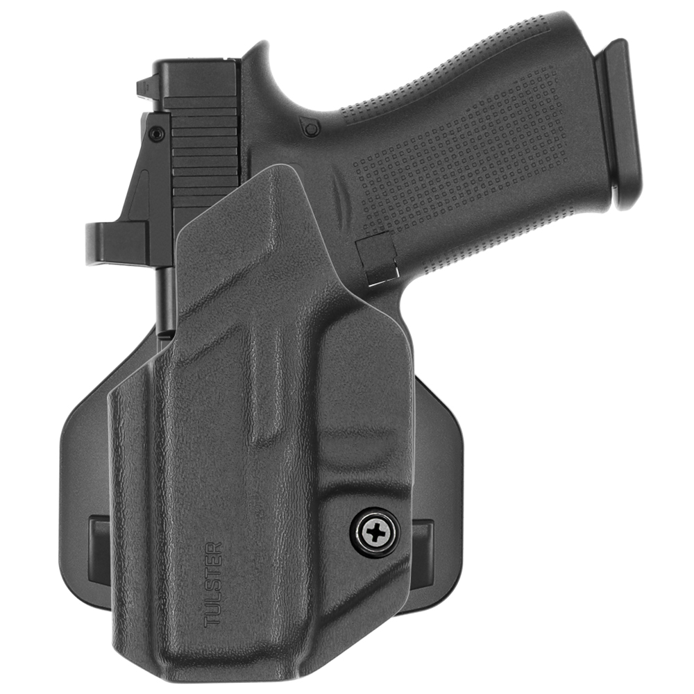 Range+ OWB Paddle Holster in Left Hand for: Glock 43/43X/MOS - Tulster
