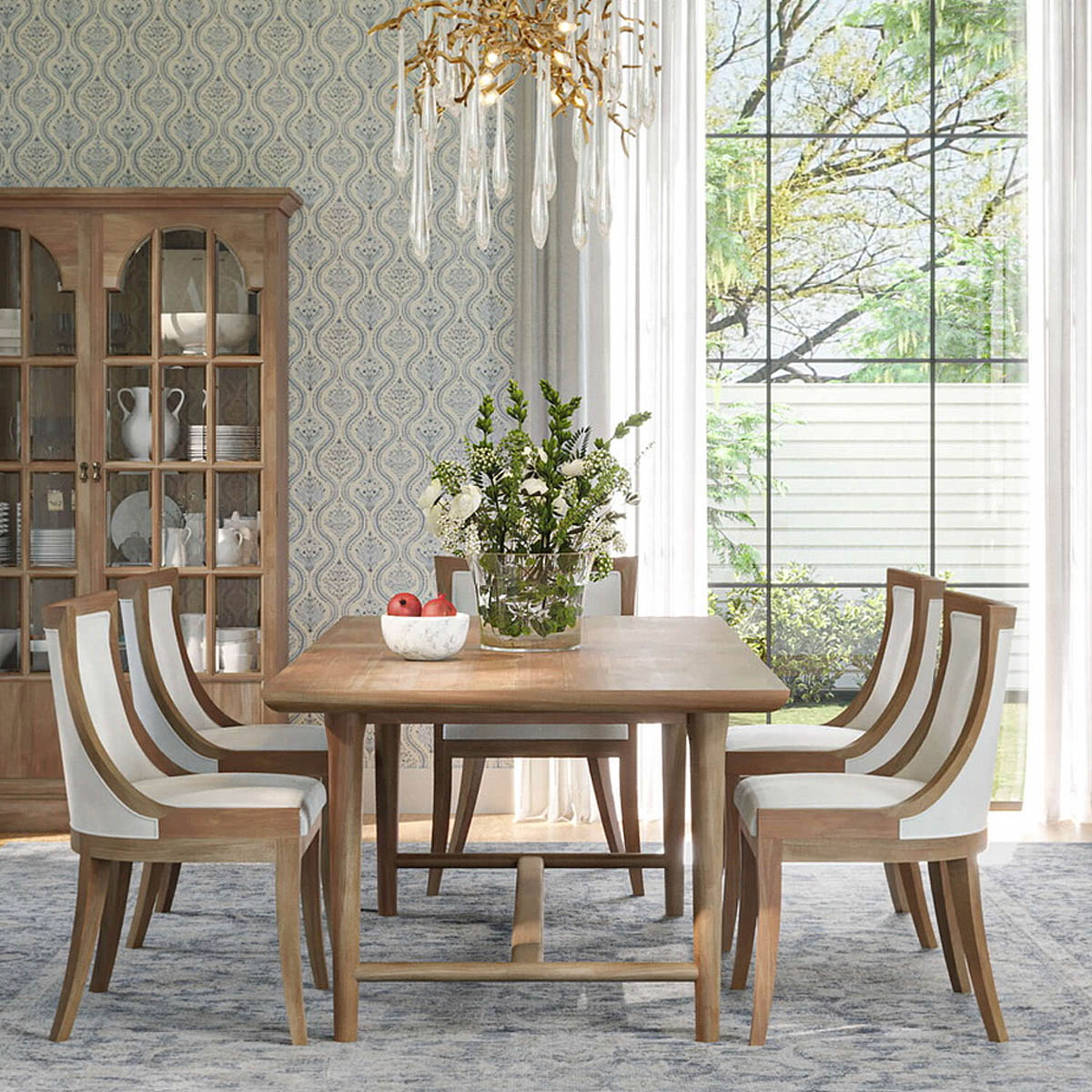 Milton Solid Timber Mid-Century Dining Table