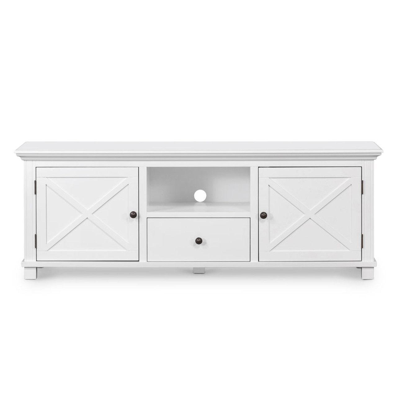 Hamptons Cross Tv Media Unit White Hamptons Style Furniture