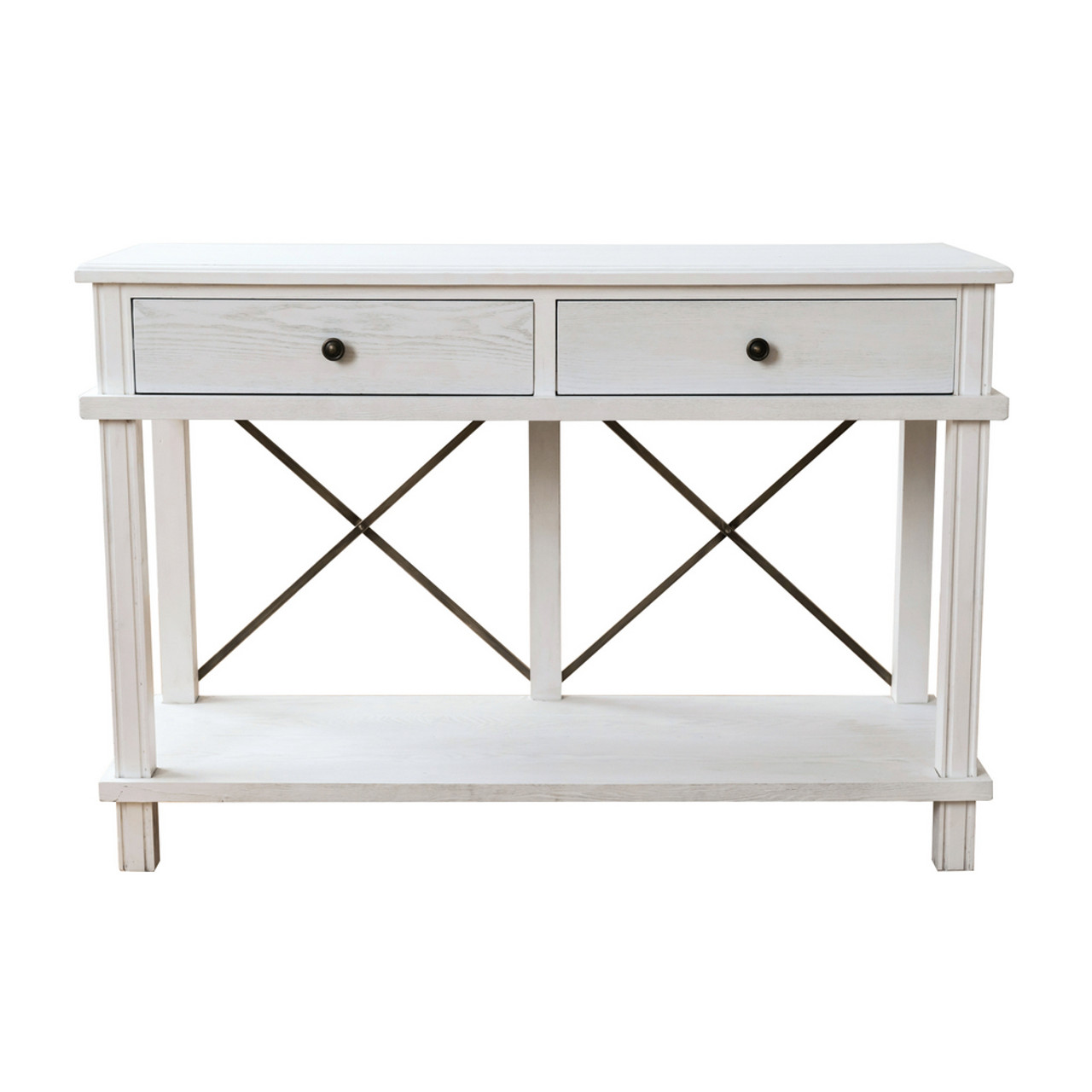 Aix 2 Drawer Console Table White By Maison Living Maison Living