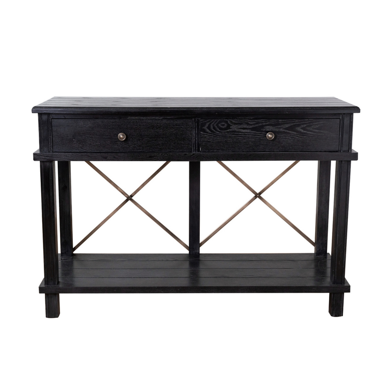 Aix 2 Drawer Console Table Black By Maison Living Maison Living