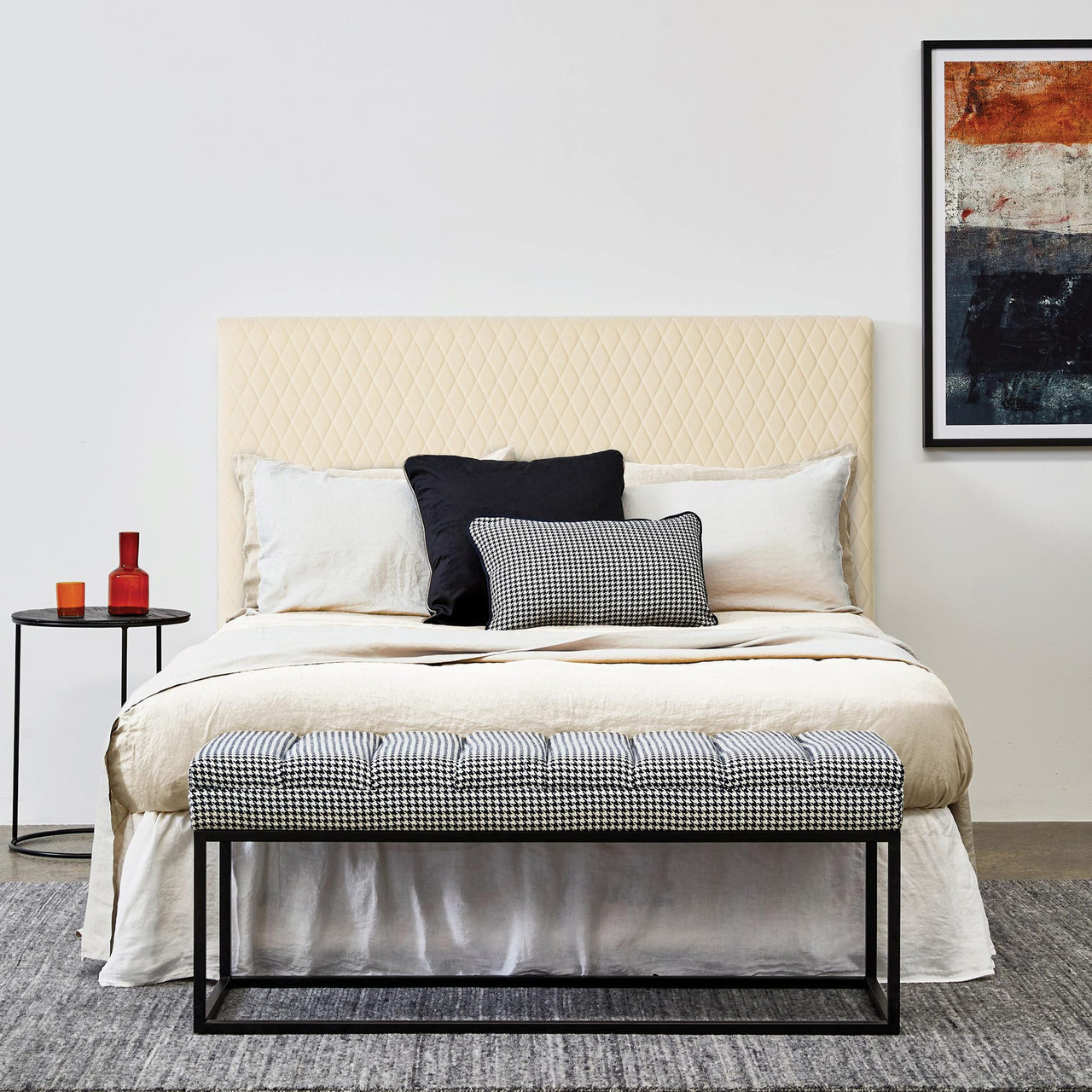 Camille Queen Bed Head Luxury Designer Furniture