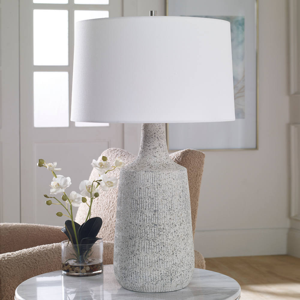 Scouts White Table Lamp Mid-Century Modern Style Table Lamp