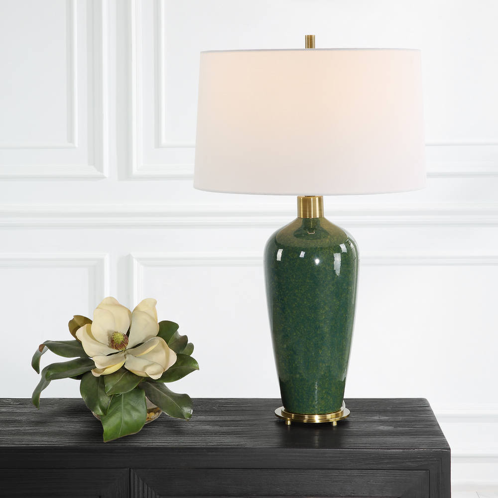 Verdell Green Table Lamp Mid-Century Modern Style Table Lamp