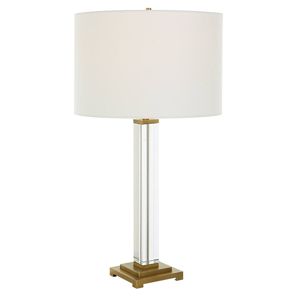 Crystal Column Table Lamp Mid-Century Modern Style Table Lamp