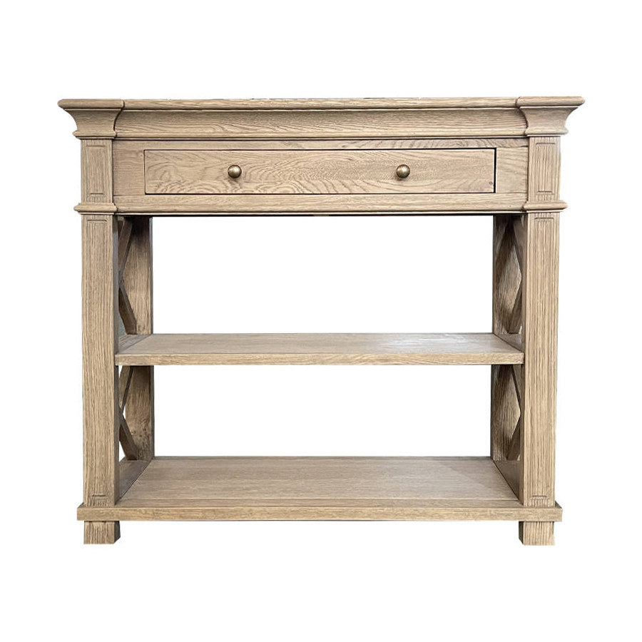 Hampton Console Table Hexton Console Table Small - Weathered Oak | Hamptons Style Living Room ...