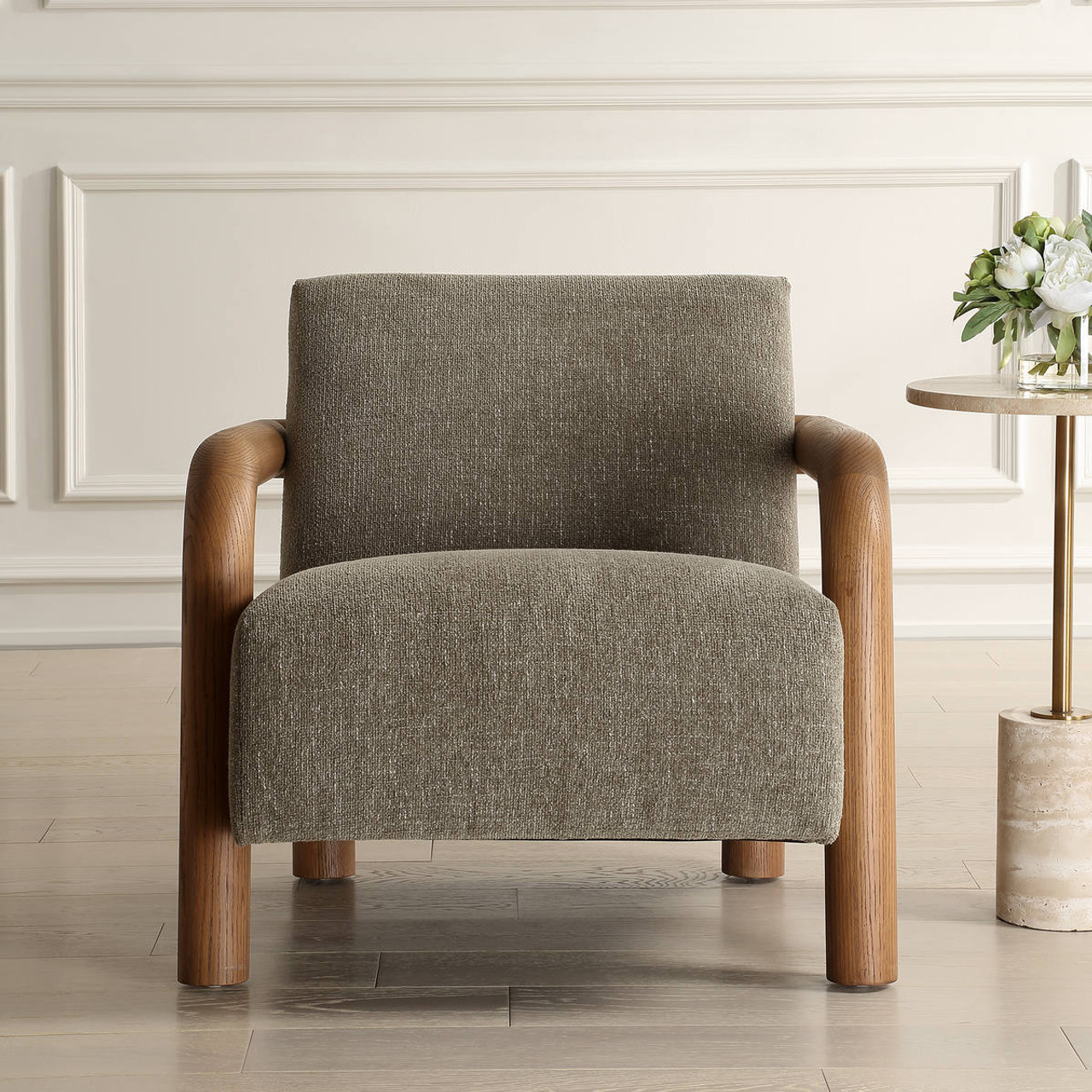 Accent Chair With Ottoman For Living Room LINSY New Releases