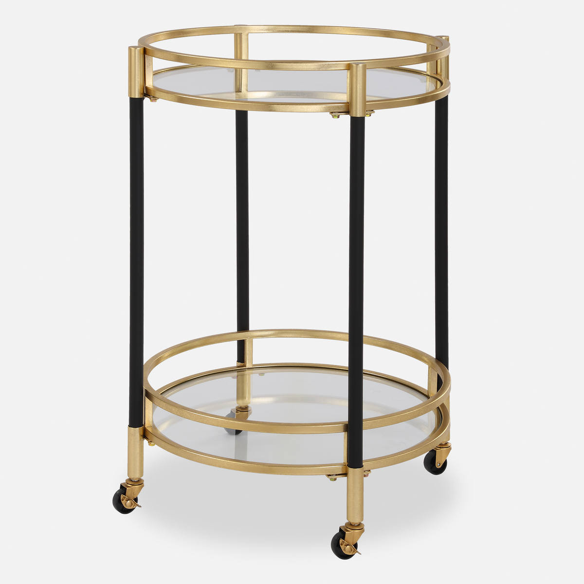Dolly Round Bar Cart | Contemporary Style Serving Cart