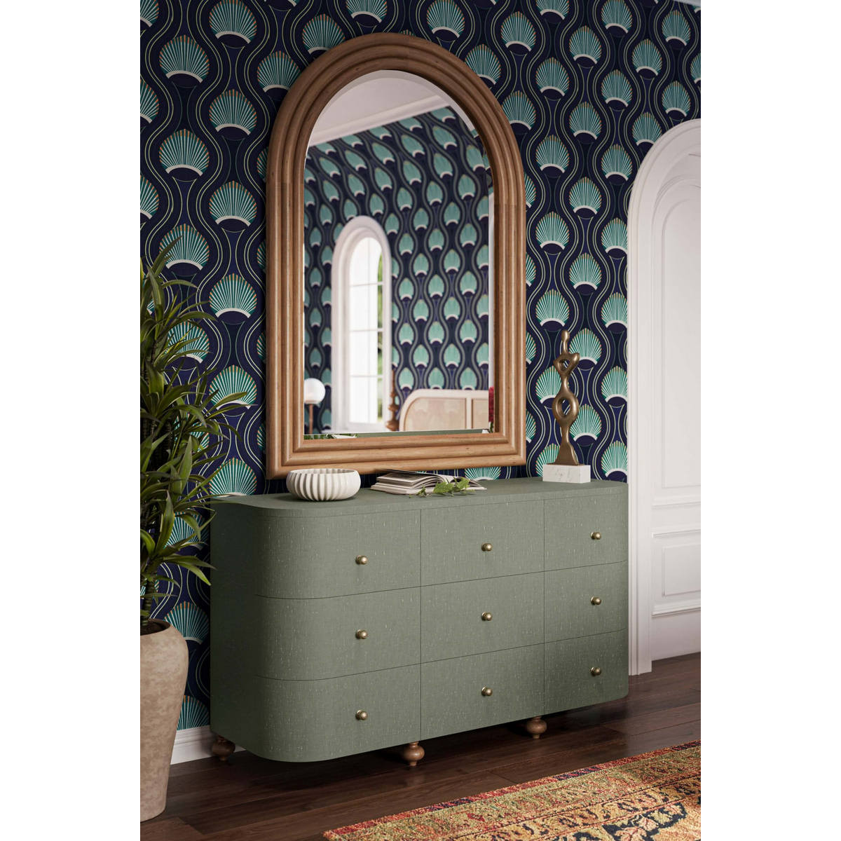 linen wrapped dresser Extra Large Wrapped Lacquered Linen Dresser