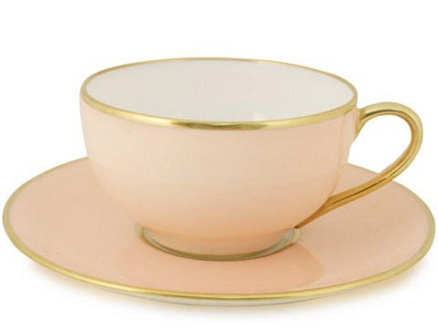 Limoges Legle Tea Cup & Saucer - Rose Petal - Homewares - Crockery