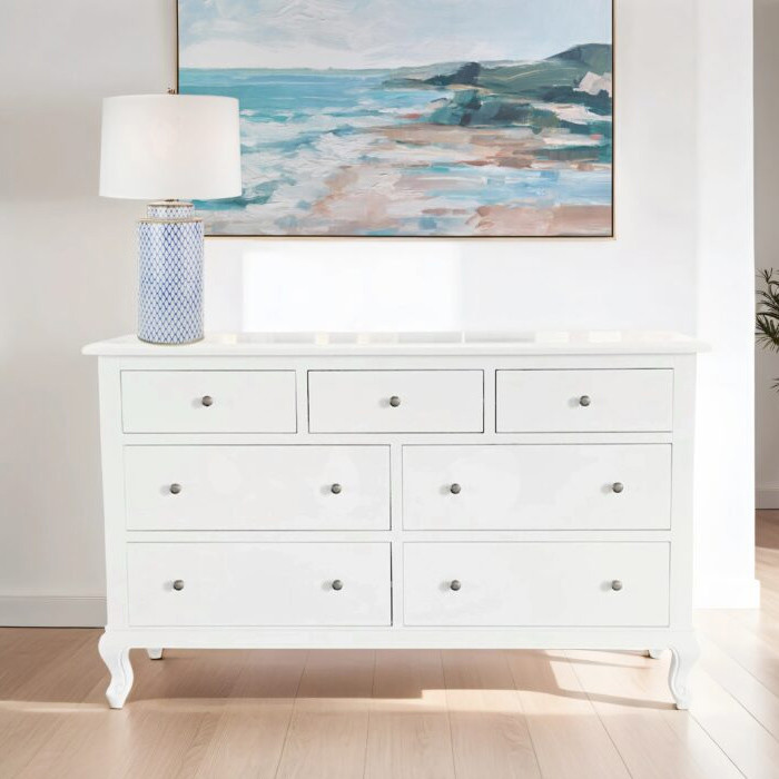 Antoinette Wide Dresser - White | French Provincial