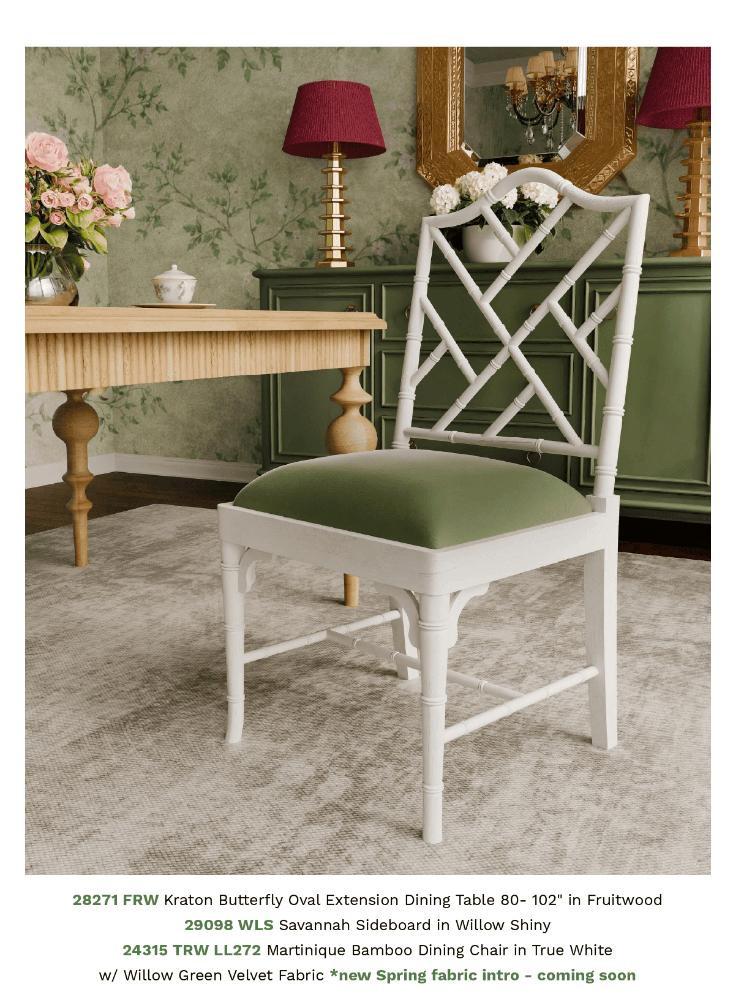 Dining Setting in Green Tones