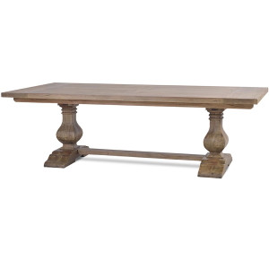 Provincial Trestle Dining Table 240x120cm - Size: 76H x 244W x 120D (cm) Provincial Trestle Dining Table 240x120cm - Size: 76H x 244W x 120D (cm)