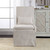 Coley White Linen Armless Chair - Size: 100H x 58W x 64D (cm) - Contemporary style Coley White Linen Armless Chair - Size: 100H x 58W x 64D (cm) - Contemporary style