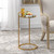 Cailin Gold Accent Table - Size: 66H x 36W x 36D (cm) - Contemporary style