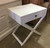 Cross Base Bedside - White  - 65H x 60W x 45D (cm)