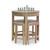 Aries Table Chess Set - Size: 95H x 90W x 90D (cm) - Craftsman style Aries Table Chess Set - Size: 95H x 90W x 90D (cm) - Craftsman style