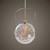 Mimas 1 Light Globe Pendant - Size: 51H x 33W x 33D (cm) - Mid-Century Modern style