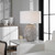 Cyprien Gray White Table Lamp - Size: 72H x 46W x 46D (cm) - Coastal style