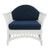 Bahamas Rattan Armchair - White - Coastal style Bahamas Rattan Armchair - White - Coastal style