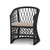 Aroha Chair - Black - Size: 78H x 60W x 68D (cm) - Hamptons style Aroha Chair - Black - Size: 78H x 60W x 68D (cm) - Hamptons style