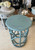 Chinois End Table - Emerald Blue - Size: 70H x 48W x 48D (cm) - Oriental style Chinois End Table - Emerald Blue - Size: 70H x 48W x 48D (cm) - Oriental style