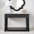 Xavier Console Table Small - Black Oak - Hamptons style