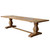 Hamptons Long Island Trestle 240cm Dining Table - Natural Oak - Hamptons style