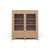 Kagu 2 Doors Sideboard w/ Rattan - Size: 122H x 109W x 41D (cm) - Mid-Century Modern style Kagu 2 Doors Sideboard w/ Rattan - Size: 122H x 109W x 41D (cm) - Mid-Century Modern style