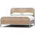 Marisol Bed w/ Rattan King - Size: 142H x 203W x 216D (cm) - Mid-Century Modern style