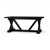 Hamptons X-Base Dining Table 180cm - Batavia Black - Size: 76H x 183W x 102D (cm) - French Provincial style Hamptons X-Base Dining Table 180cm - Batavia Black - Size: 76H x 183W x 102D (cm) - French Provincial style