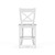 Somerset Crossback Counter Stool - True White / Light Distressed - Size: 48H x 54W x 108D (cm) - French Provincial style