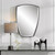 Crest Curved Iron Mirror - Size: 91H x 64W x 4D (cm) - Contemporary style