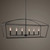 Clayton 6 Light Linear Chandelier - Size: 45H x 107W x 33D (cm) - Contemporary style