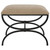 Hacienda Plush Latte Small Bench Mid-Century Modern style Bench Decor