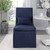 Coley Denim Armless Chair - Size: 100H x 58W x 64D (cm) - Contemporary style Coley Denim Armless Chair - Size: 100H x 58W x 64D (cm) - Contemporary style