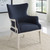 Gordonston Blue Fabric Accent Chair - Size: 100H x 69W x 79D (cm) - Contemporary style Gordonston Blue Fabric Accent Chair - Size: 100H x 69W x 79D (cm) - Contemporary style