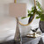 Contour Metallic Glass Table Lamp - Size: 85H x 41W x 41D (cm) - Contemporary style