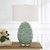 Laced Up Sea Foam Glass Table Lamp - Size: 82H x 51W x 51D (cm) - Contemporary style