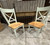 Somerset Crossback Chair - Duck Egg Blue / Fruit Wood - Size: 48H x 54W x 100D (cm) - French Provincial style Somerset Crossback Chair - Duck Egg Blue / Fruit Wood - Size: 48H x 54W x 100D (cm) - French Provincial style