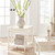 Grosvenor End Table - True White - Size: 63H x 60W x 60D (cm) - Gustavian style